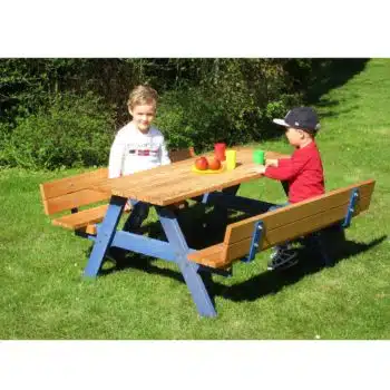 Kinder-Picknick-Sitzgruppe mit Rückenlehne