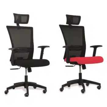 Bürostuhl mit Lordosenstütze (Stoff)