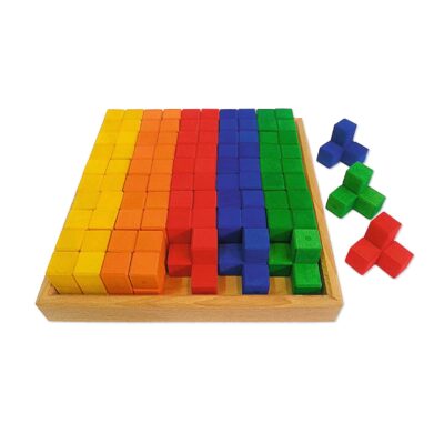 Winkelwürfel 5 Farben - Bauspiel