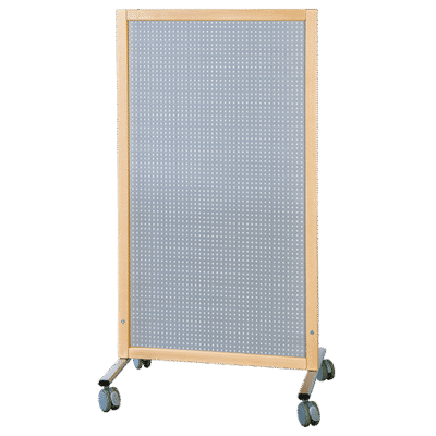 Trennwand fahrbar, mit Lochblechfüllung