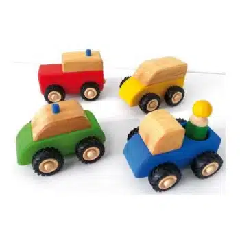 Kleine Fahrzeuge, 4er Set - Bauspiel