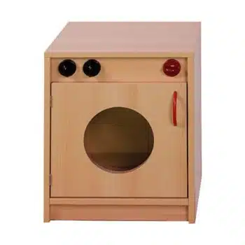 Puppenwaschmaschine mit rundem Acrylglasfenster