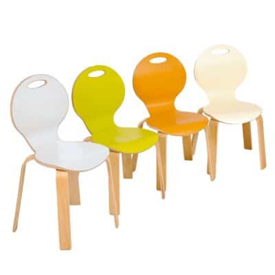 Stuhl PEARL mit Sitzschale farbig