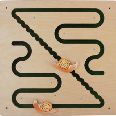 Schiebe-Wandspiel Schneckenrennen von Holz Klang & Spiel