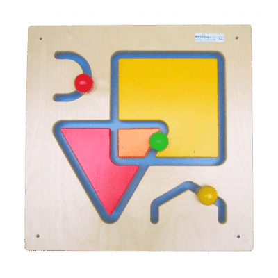 Schiebe-Wandspiel Form und Farbe von Holz Klang & Spiel