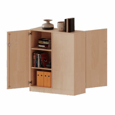 Raumteiler Schrank, 3 Ordnerhöhen - Serie evo180