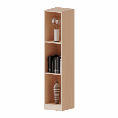 Taschenregal, 4,5 Ordnerhöhen - 3 hohe Fächer - Serie evo180