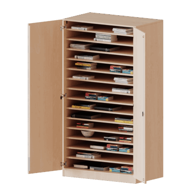 Bastelschrank 2-türig, zweiteilig- Serie evo180