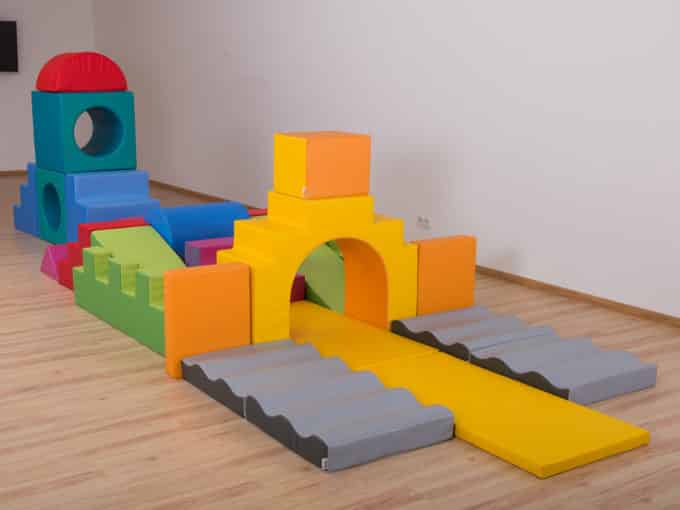 Schloss-Set aus weichen Steinen - 29-tlg.– Baustein-Set 1