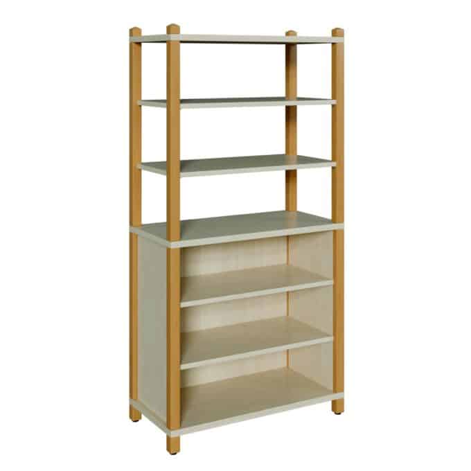 Stollenregal mit Regalaufsatz - Höhe: 180 cm 1