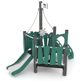 U3-Spielturm "Pirat" mit Rutsche und Treppe - RECYCLED RC1433 von Vinci Play