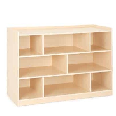 Regalschrank mit Rückwand "Owlaf", 3 Böden, 8 Fächer