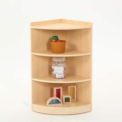 Raumteiler Eckschrank "Owlaf", 3 Böden, 3 Fächer