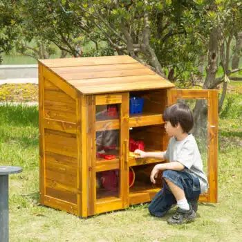 Outdoor-Schrank mit transparenten Türen - WISDOM