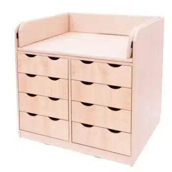 Wickeltisch mit Schubladen