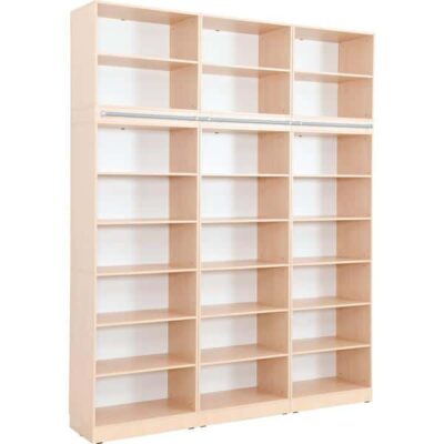 Regalwand - Tiefe: 48 cm - 3-reihig (Grande 41)