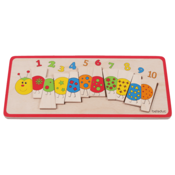 Legepuzzle "Zahlenraupe" - Beleduc