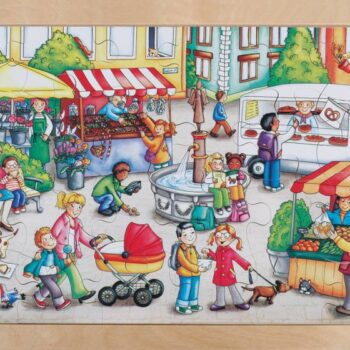 Rahmenpuzzle "Markt" - Beleduc