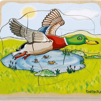 Lagen-Puzzle "Ente" - Beleduc