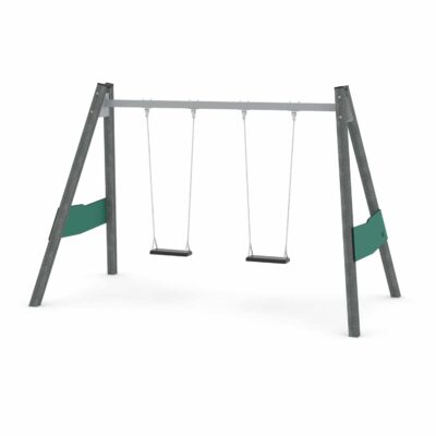 Schaukelgestell mit zwei Schaukelsitzen - RECYCLED RC1422 von Vinci Play