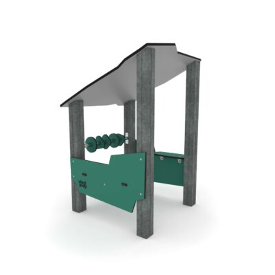 U3 Spielunterstand mit Dach und Spielelementen - RECYCLED RC1401 von Vinci Play