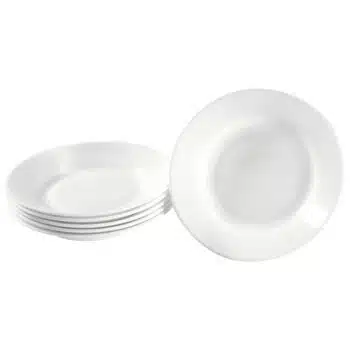 Tiefe Teller 6er Set - Geschirr aus Hartglas