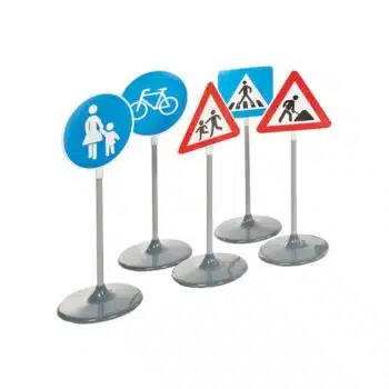 Verkehrsschilder-Set B, 5 teilig aus Kunststoff