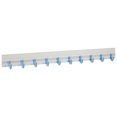 Wandleiste mit 10 flexiblen Einfach-Kleiderhaken