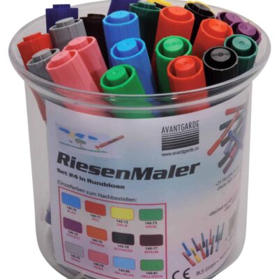 Riesenmaler-Set 24 in Runddose