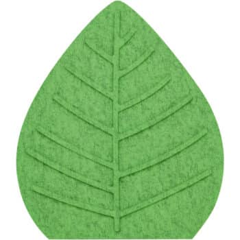 Wandschutz aus PET-Recyclingmaterial, Blatt, Relief