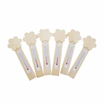 Thermometer DIY Blumen 6er Set