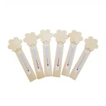 Thermometer DIY Blumen 6er Set