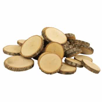 Naturholzscheiben rund groß, 1 kg