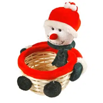 Weihnachtskörbchen Motiv Schneemann