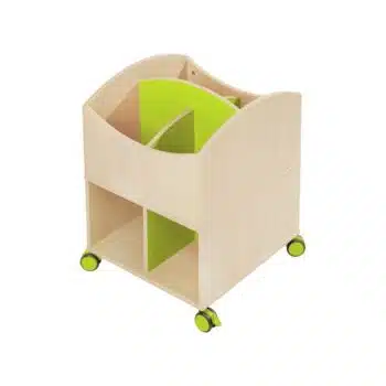MAXI Bücherkasten mit Rollrädern