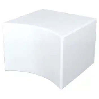 Sitz konkav, weiß