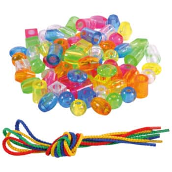 Fädelperlen Transparent - Kleines Set (70 Stück)