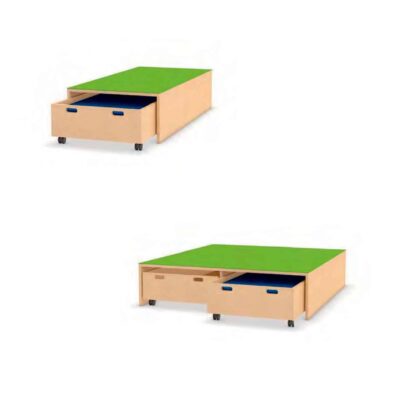 Spiel- und Schlafpodest für Rollkästen