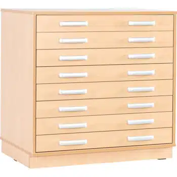 Flexi-TB Schrank M mit tiefen Schubladen, Breite: 89 cm, Ahorn-TB