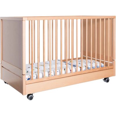 Kinderkrippen Klappbett mit Rollen