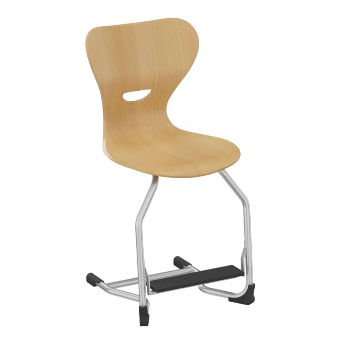 Fußrastenstuhl Felix mit Holzsitzschale Größe 2, 38 - 51 cm