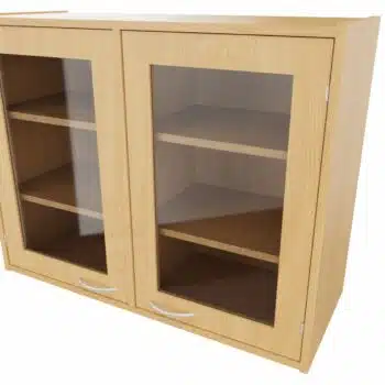 Korpus-Classic Aufsatzschrank mit Doppeltür (mit Glasfüllung) - Breite: 102 cm