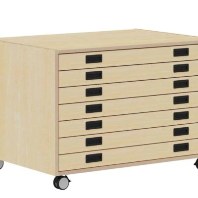 Papierschrank fahrbar, Breite 112 cm - Dusyma