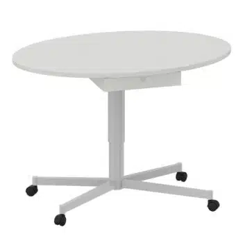Lehrertisch Luna, fahrbar und höhenverstellbar, mit Schublade - Dusyma