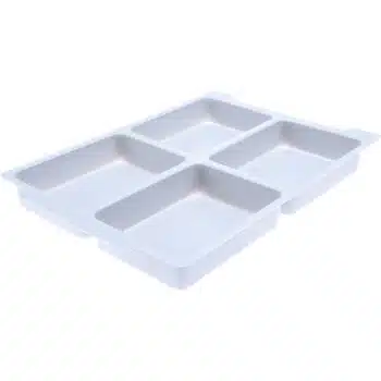 Facheinteilung für flache Behälter, 4 Fächer