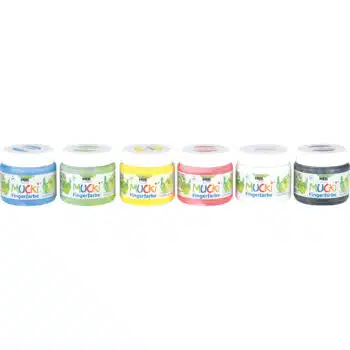 Textil-Fingerfarben - 6 Stück