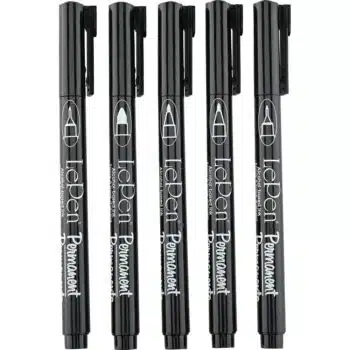 Marker, diverse Strichstärken, 5 Stück