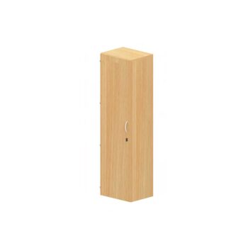 Garderobenschrank mit 1 Tür, 1 Hutboden und 1 Kleiderstange