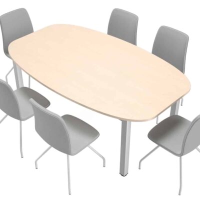 Konferenztisch Grande, oval 200x120, mit Stühlen Presto (Set Nr. 178)