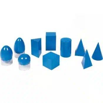 Montessori Volumenkörper aus Kunststoff, blau
